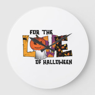 Grande Horloge Ronde Pour l'amour d'Halloween