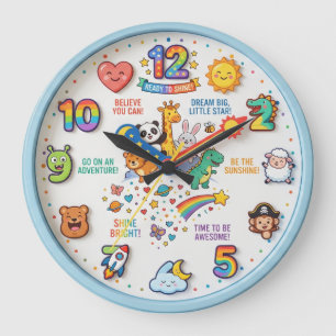 GRANDE HORLOGE RONDE PRÉFÉRÉ DES ENFANTS