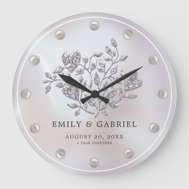 Grande Horloge Ronde Premier anniversaire du mariage (Recto)