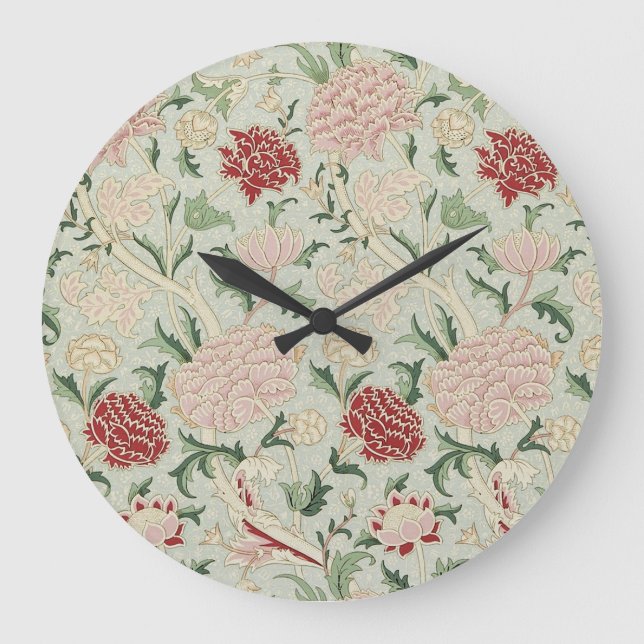 Grande Horloge Ronde Préraphaelite Vintage (Recto)