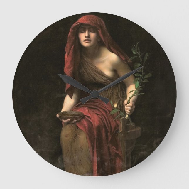 Grande Horloge Ronde Prêtre de Delphes, 1891 par John Collier (Recto)