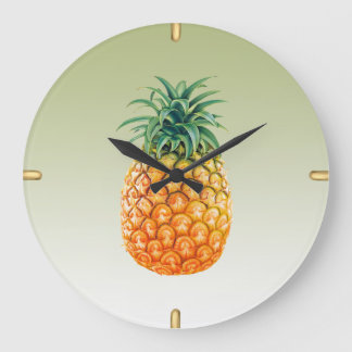 Grande Horloge Ronde Princesse à l'ananas