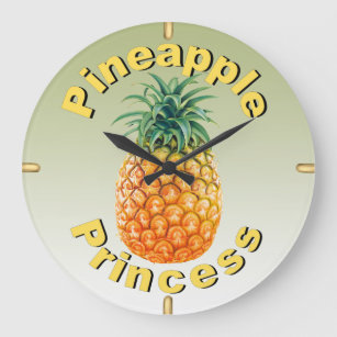Grande Horloge Ronde Princesse à l'ananas