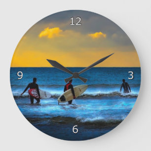 Grande Horloge Ronde Prise du dernier surf du jour