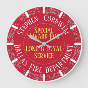 Grande Horloge Ronde Prix du service loyal pour pompiers de longue duré