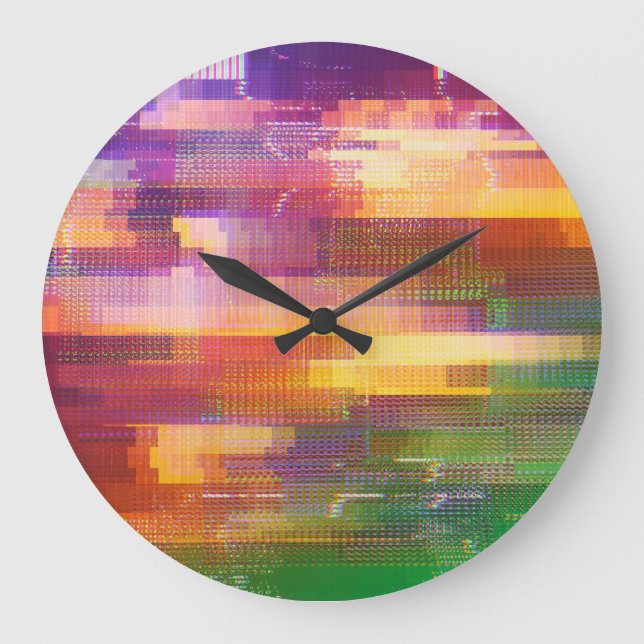 Grande Horloge Ronde problème Abstrait : texture de l'écran de test (Recto)