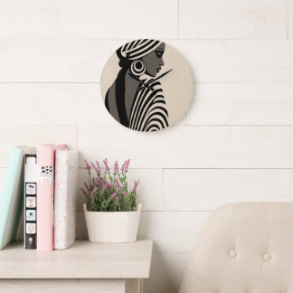 GRANDE HORLOGE RONDE PROFIL ÉLÉGANT #1