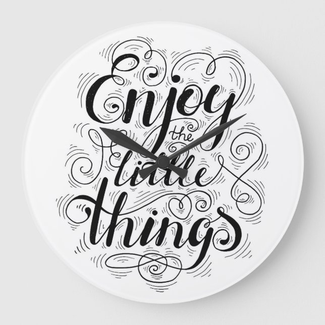 Grande Horloge Ronde Profitez Des Petites Choses 1 (Recto)