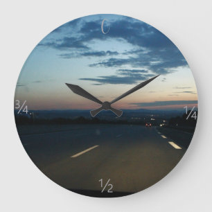 Grande Horloge Ronde Promenade au coucher du soleil 