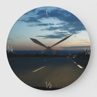 Grande Horloge Ronde Promenade au coucher du soleil 