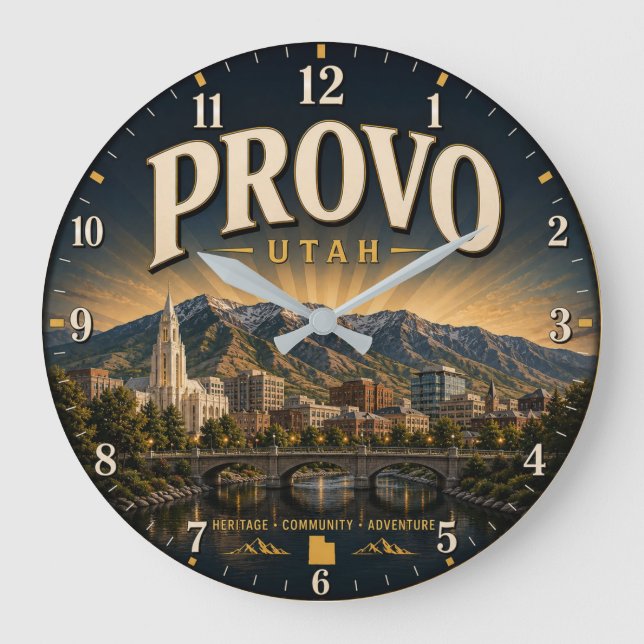 Grande Horloge Ronde Provo Utah  (Recto)