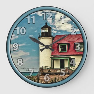 Grande Horloge Ronde Pt des Grands Lacs Phare de Betsie sur le lac Mich