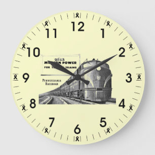 Grande Horloge Ronde Puissance moderne de train de chemin de fer de la