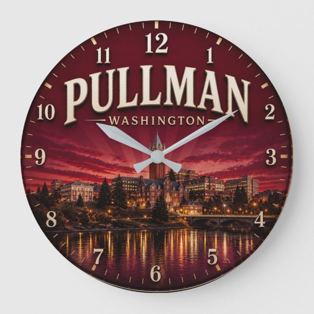 Grande Horloge Ronde Pullman Washington College Town  (Recto)