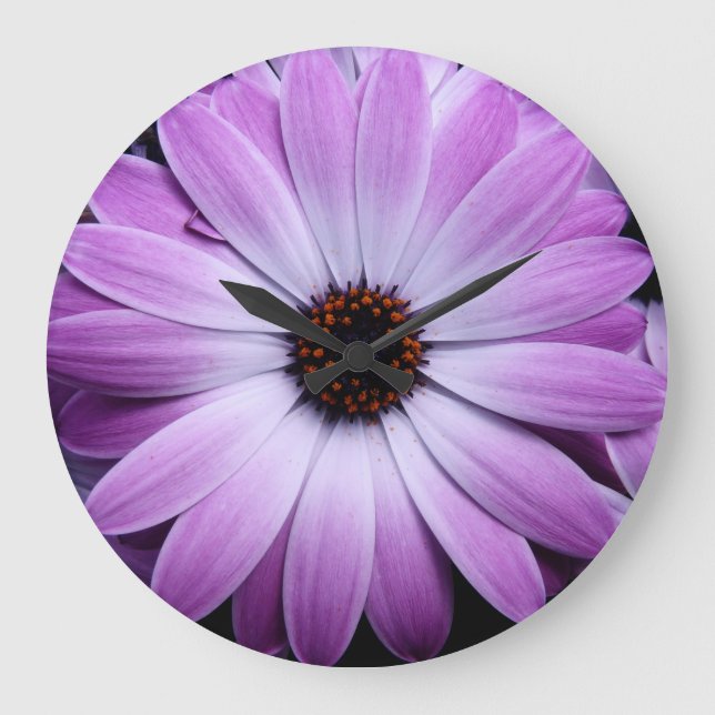 Grande Horloge Ronde Purple Daisy (Recto)