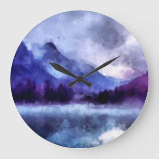Grande Horloge Ronde Purple mountains en Alaska | Landscape