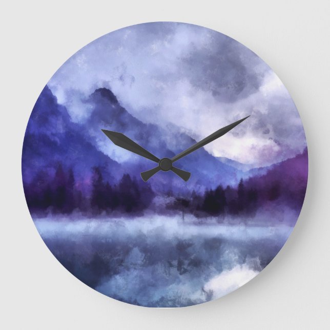 Grande Horloge Ronde Purple mountains en Alaska | Landscape (Recto)