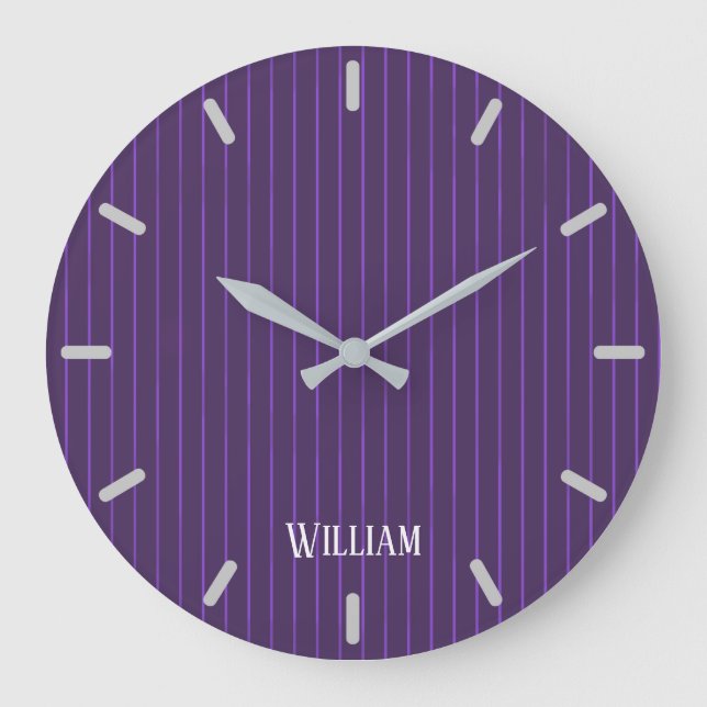 Grande Horloge Ronde Purple pinstripes (Recto)