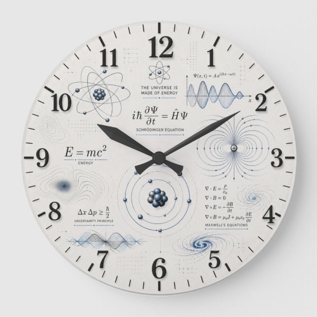 Grande Horloge Ronde Quantum Physics Science Classroom (Recto)