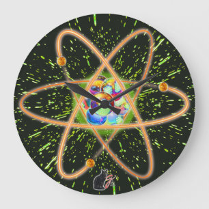 Grande Horloge Ronde Radical atomique