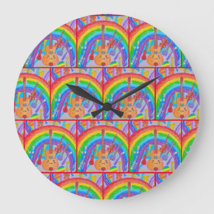 Grande Horloge Ronde Rainbow Musical Instruments de bande Enseignant Mu