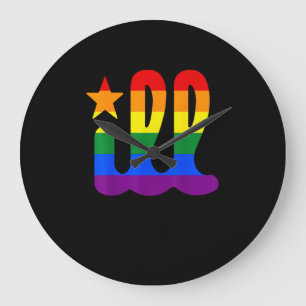 Grande Horloge Ronde Rainbow Pride Amour ill Philadelphia Philly Gay Pr