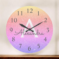 Rainbow Sparkle Glitter Monogram