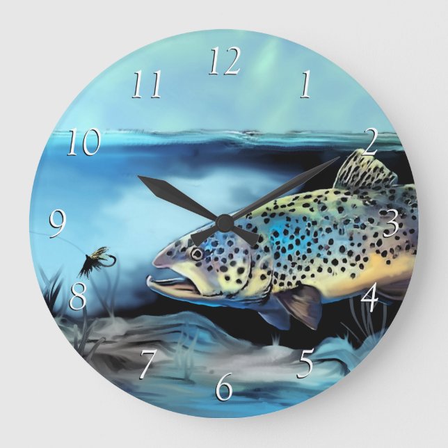Grande Horloge Ronde Rainbow Trout Fly (Recto)