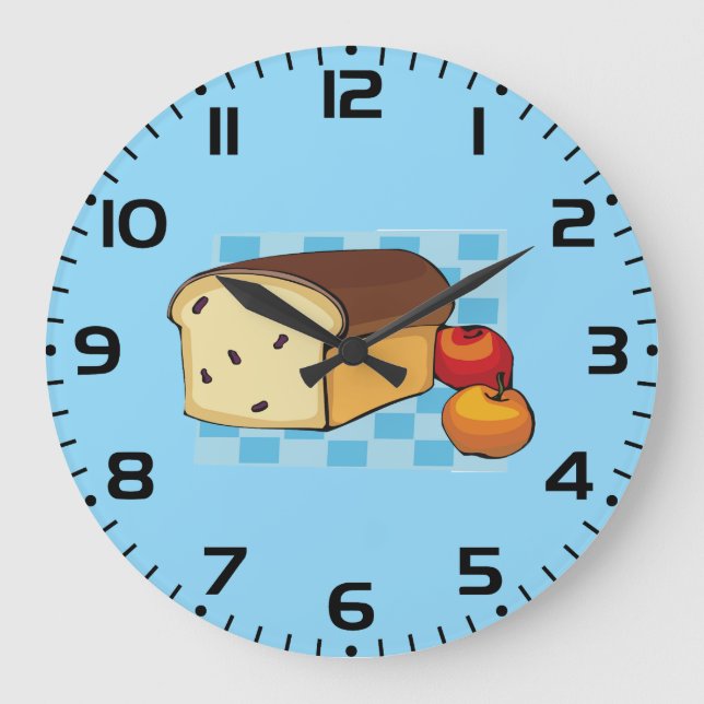 Grande Horloge Ronde Raisin Bread Loaf and Red Apples (Recto)