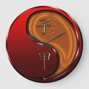 Grande Horloge Ronde Rat de bois