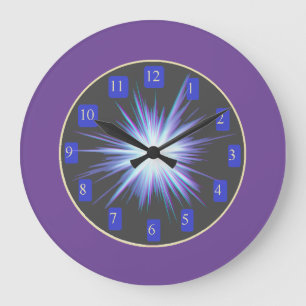 Grande Horloge Ronde Ray of Light Wall Horloge, acrylique Carré de 10,7