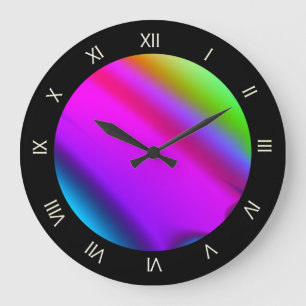 Grande Horloge Ronde Réady Rainbow
