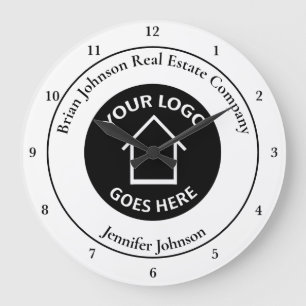 Grande Horloge Ronde Real Estate Company Add Your Logo Custom Office