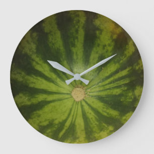 Grande Horloge Ronde Realistic Watermelon