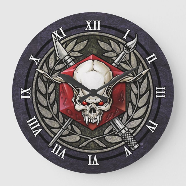 Grande Horloge Ronde ReaperCon 2019 - Logo de Wall Clock (Recto)