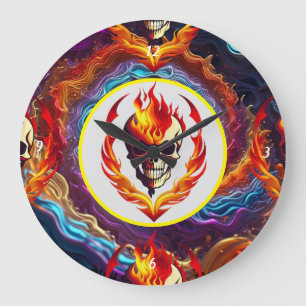 Grande Horloge Ronde "Rebel Rock Renaissance"