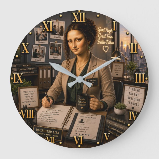 Grande Horloge Ronde Recruiter Mona Lisa (Recto)