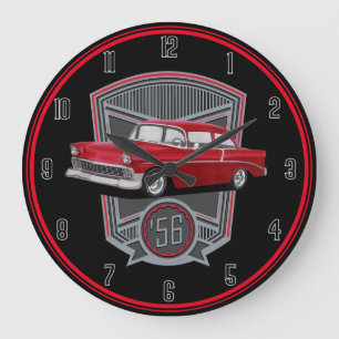Grande Horloge Ronde Red 56 Classic Car