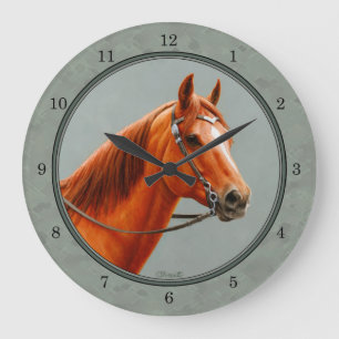Grande Horloge Ronde Red Dun Chestnut