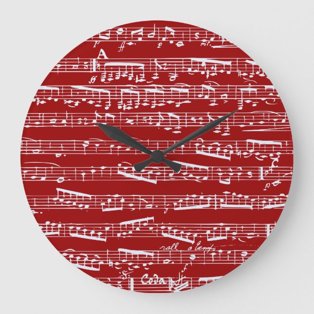 Grande Horloge Ronde Red music notes (Recto)
