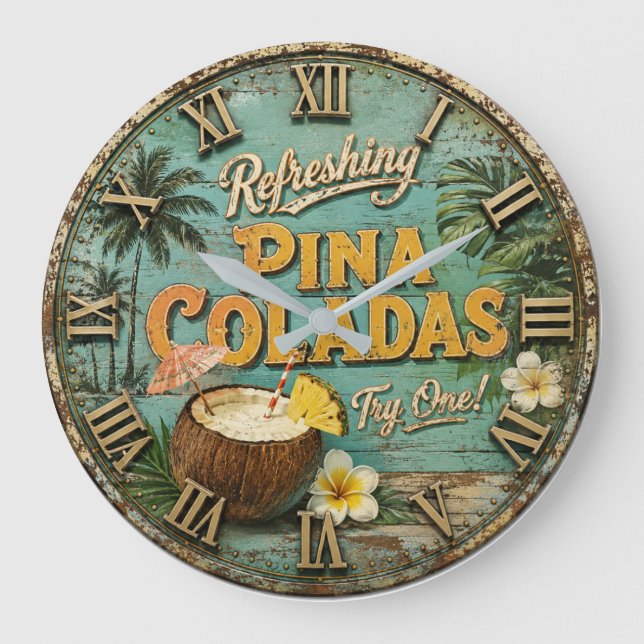 Grande Horloge Ronde Refreshing Piña Coladas  (Recto)