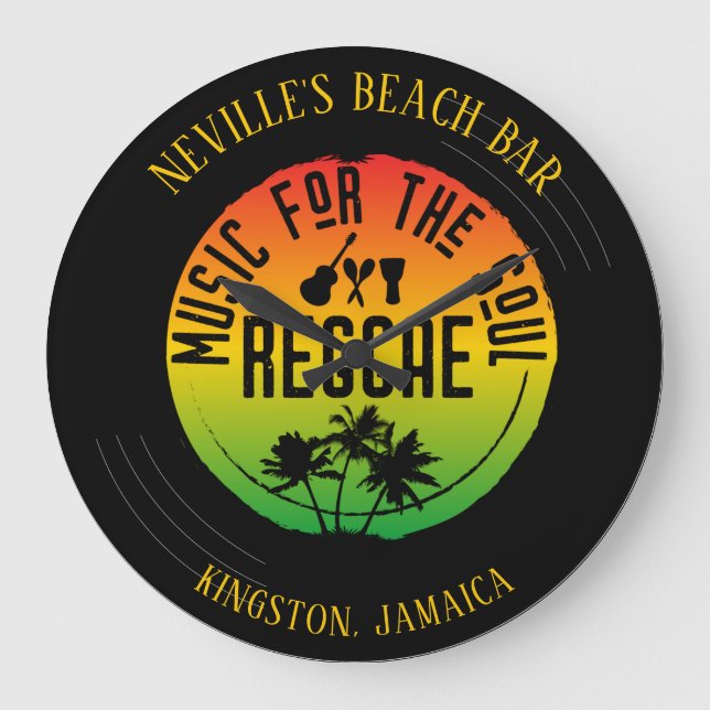Grande Horloge Ronde Reggae Music Vinyl Record (Recto)
