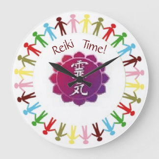 Grande Horloge Ronde Reiki Time Clock