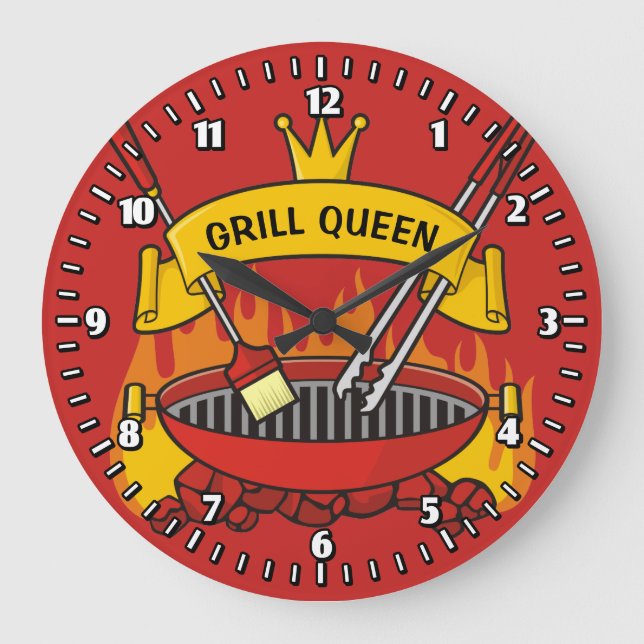 Grande Horloge Ronde Reine du grill (Recto)