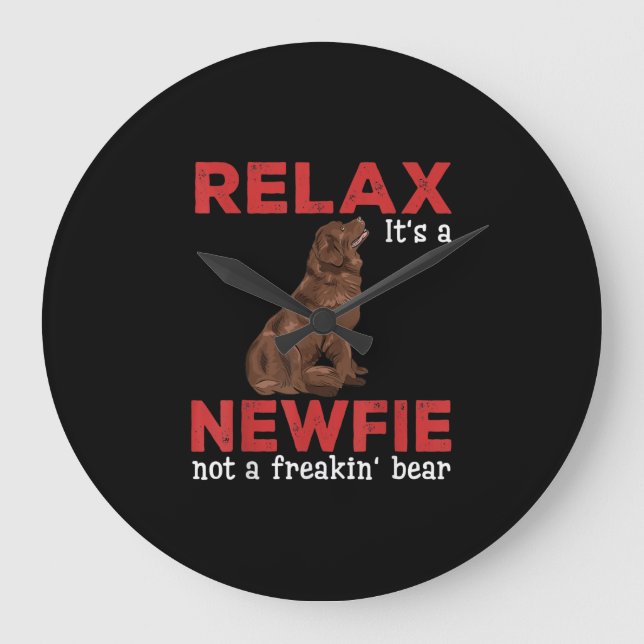 Grande Horloge Ronde Relax | Cute newfoundland (Recto)