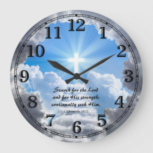 Grande Horloge Ronde Religious Bible quota Versalizable Clock