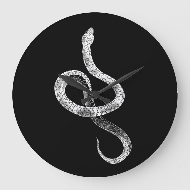 Grande Horloge Ronde Relógio de Parede Snake (Recto)
