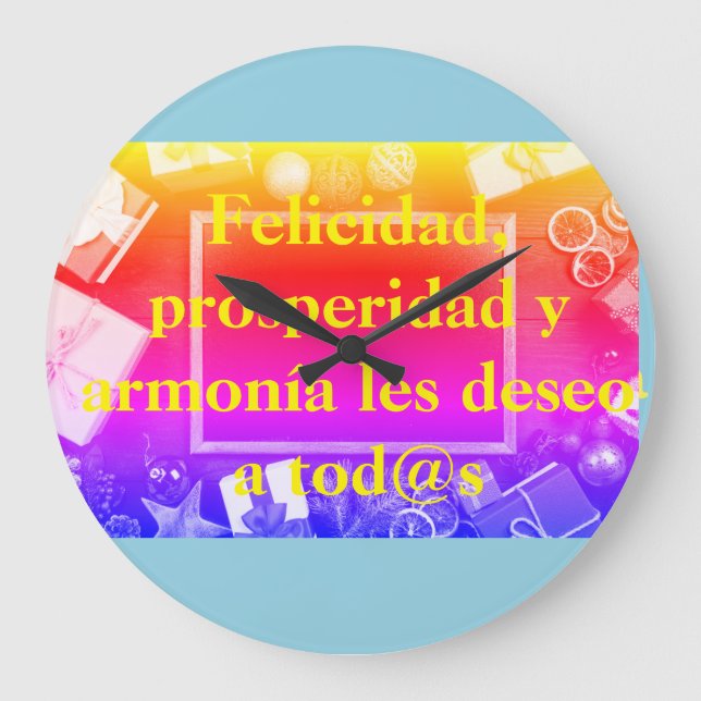 Grande Horloge Ronde Relojes de pared redondos con hermosos diseños (Recto)