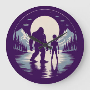 Grande Horloge Ronde Rencontre paranormale de Bigfoot, alien et OVNI