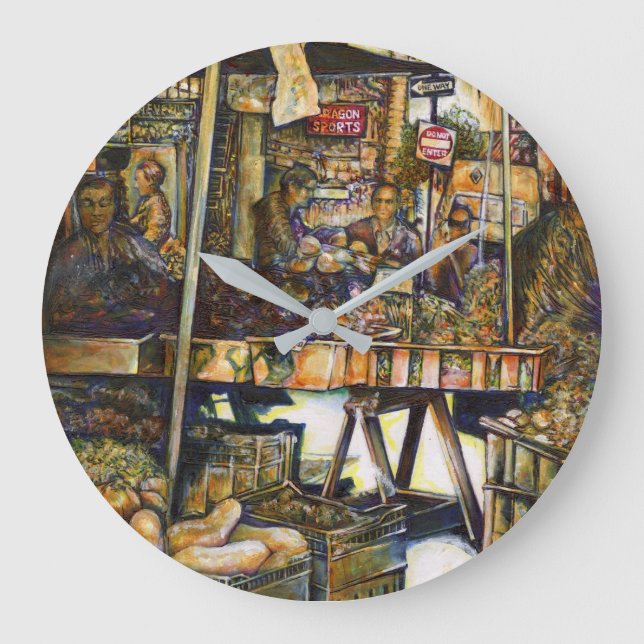 Grande Horloge Ronde Rend la créativité plus éclatante (Recto)